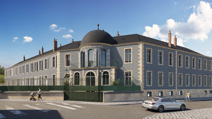Le Parc 1854 – façade côté parc et jardins